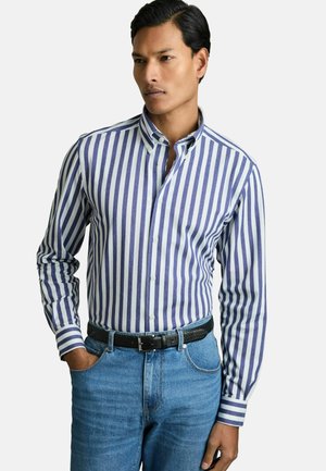 REGULAR FIT  STRIPED - Vapaa-ajan kauluspaita - blue stripe