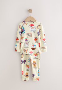 Next REGULAR FIT - CHRISTMAS SET - Pyjama set - ecru santa snowman print