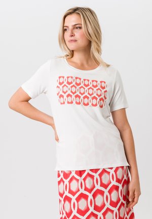 Print T-shirt - lobster ecru