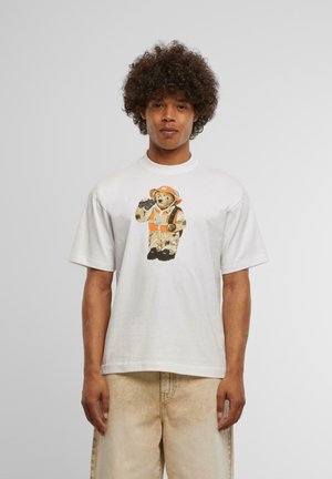 HUNTER BEAR - Print T-shirt - white