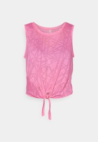 ONLY Play ONPMASON KNOT BURNOUT CROP TRAIN - Top - azalea pink