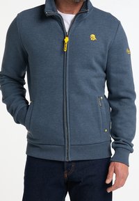 Schmuddelwedda Tröja med dragkedja - dark blue