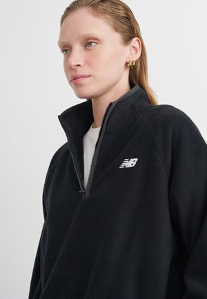 HALF ZIP - Flīsa džemperis - black