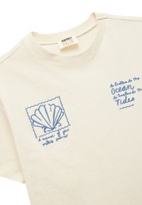 Koton SHORT SLEEVE - Camiseta estampada - beige