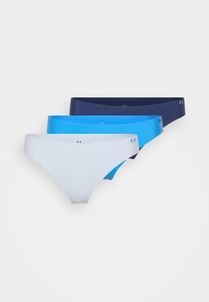 THONG PURE NO SHOW SOLID 3 PACK - G-strenge - blue calm/blue atlantis/washed navy