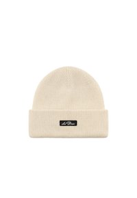 WAYNE LOGO PATCH BEANIE UNISEX - Čepice - ivory