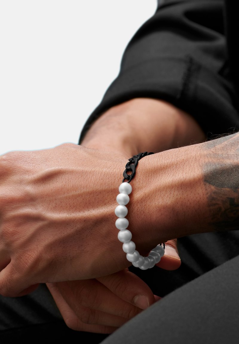 LUCLEON CHAD AMAGER - Armbånd - black white