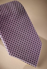 Next SIGNATURE MADE IN ITALY GEOMETRIC DESIGN - Kravata - damson pink
