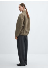 Mango Bomber Jacket - khaki
