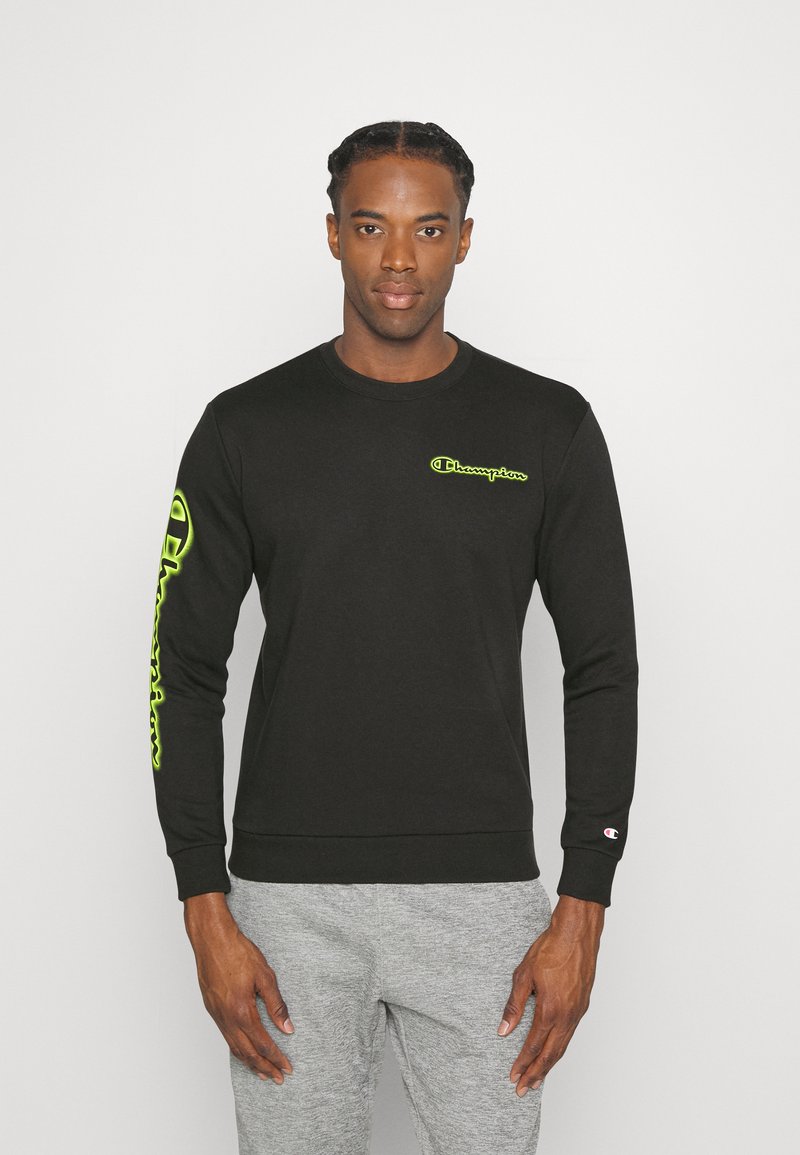Short-sleeve Sports T-shirt Champion Crewneck  Black