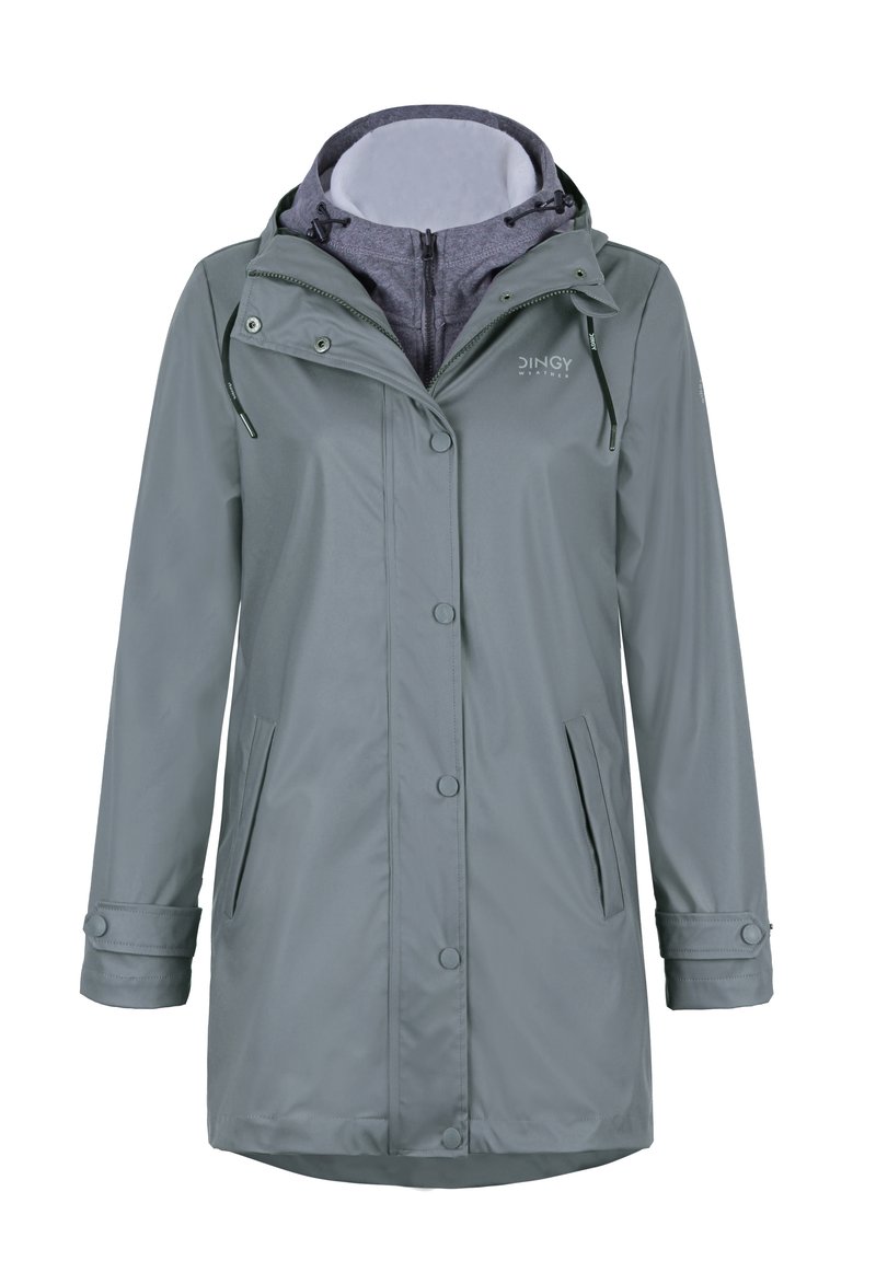 Damen Parkas | Dingy Rhythm Of The Rain HELEN Kurzmantel grün - GA80738 Damen Parkas | Dingy Rhythm Of The Rain HELEN Kurzmantel grün - GA80738