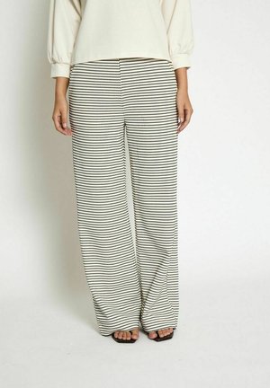 MAKI HIGH WAIST  - Trousers - s black striped