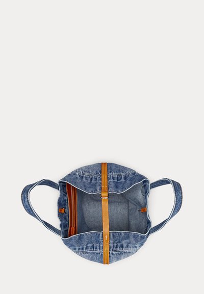 Polo Ralph Lauren Big Pony Denim Medium Bellport Tote - Shoppingväska - medium wash