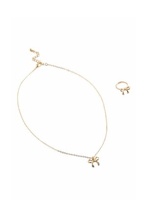 SET - Kaelakee - gold bow