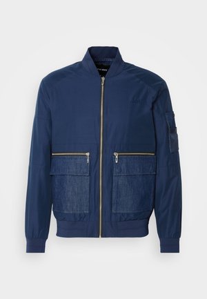 Antony Morato, REGULAR FIT WITH LOGO - Giubbotto Bomber - blue navy