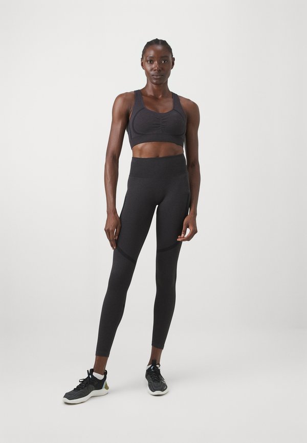 RUSH SEAMLESS - Leggings - dark graphite melange4
