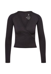 YOGA  SEAMLESS - Longsleeve - black melange