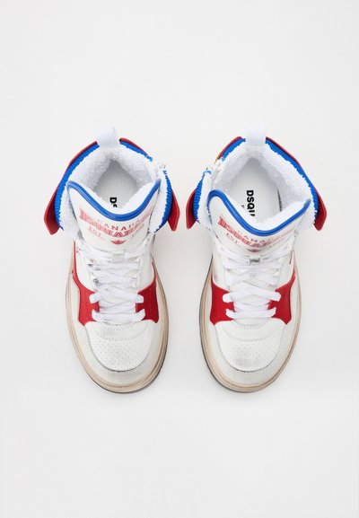 Dsquared2 80241 UNISEX - Zapatillas altas - white/red/blue/brown