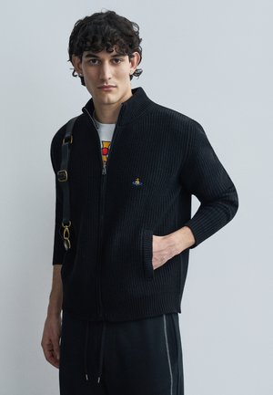 FISHERMAN ZIP UP - Vest - black