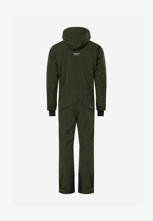 Swedemount, ST. ANTON - Skioverall / Skidragter - dk olive green burned orange