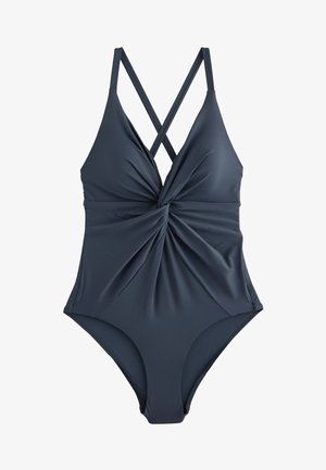 Next, TWIST FRONT TUMMY CONTROL - Maillot de bain - navy