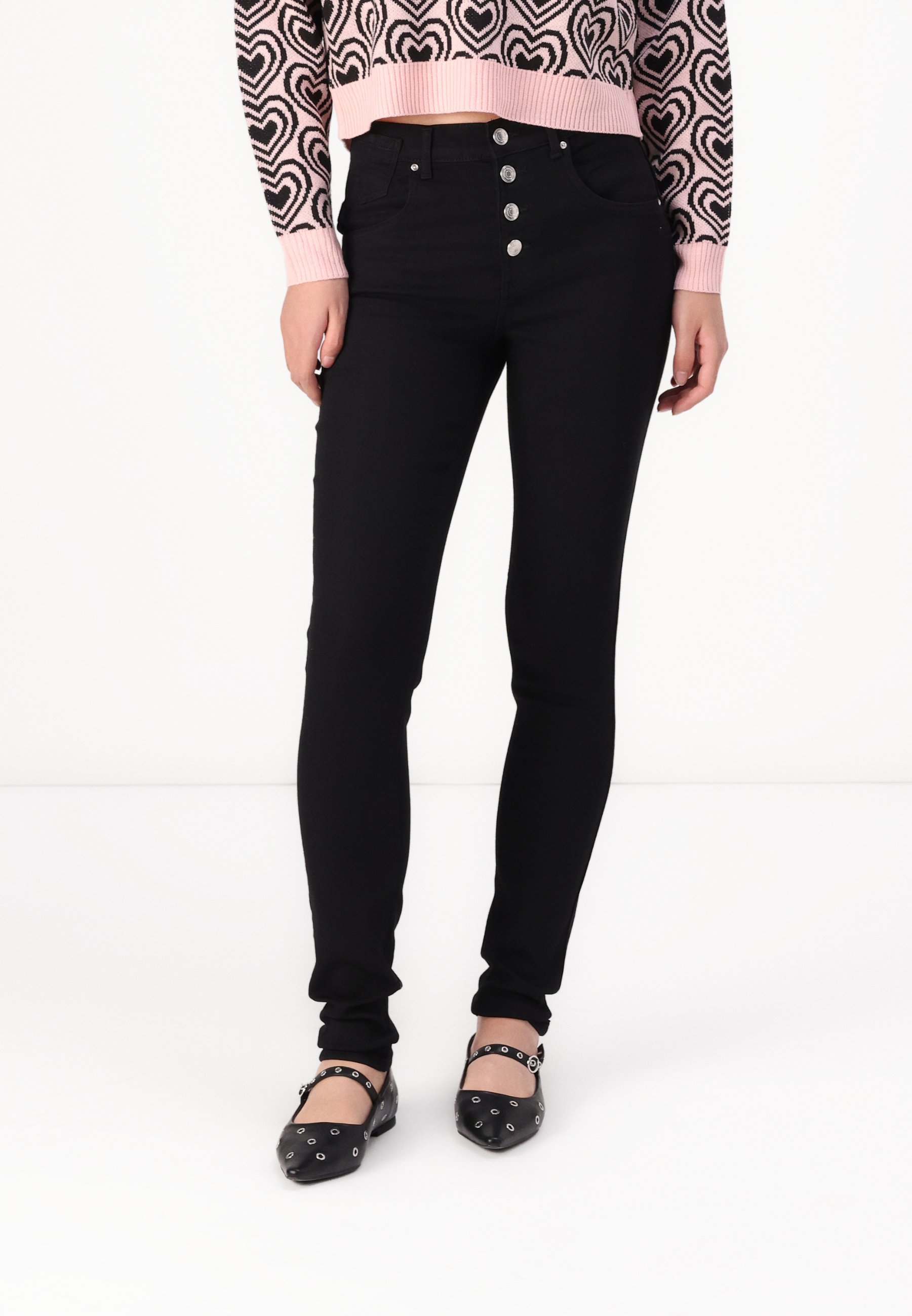 Pantalones Anchos Almacenes Paris Jeans Tiro Alto Paris Jeans