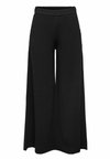 JDYTANJA WIDE FLOWY PANT - Trousers - black