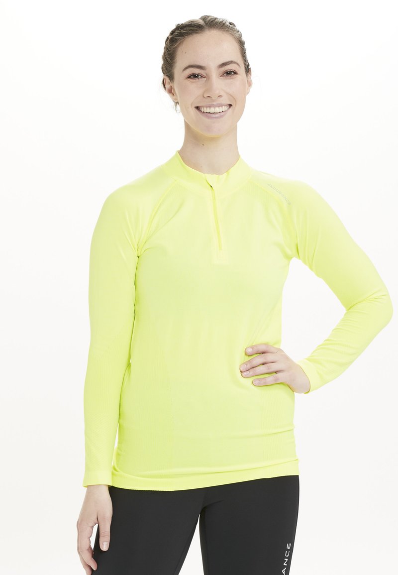 Endurance HALEN SEAMLESS - Langærmet T-shirt - safety yellow