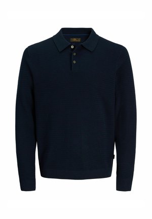 Jack & Jones PREMIUM, KNITTED PULLOVER PLAIN KNITTED PULLOVER - T-shirt à manches longues - sky captain