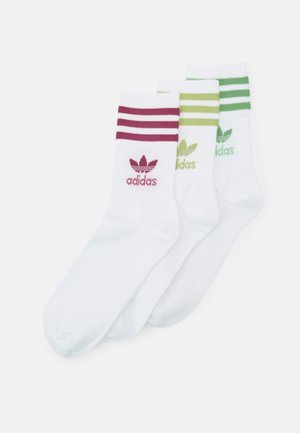 MID CUT 3 PACK UNISEX - Sokken - white
