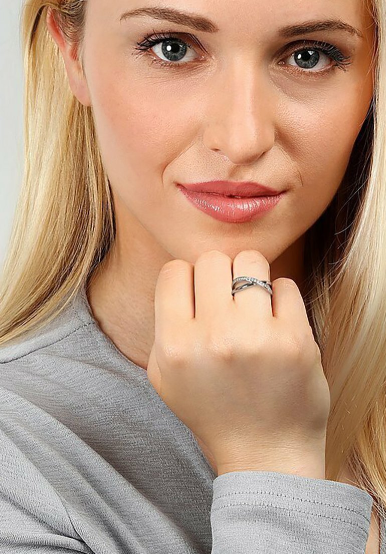 CHRIST ZIRKONIA - Ring - silberfarben