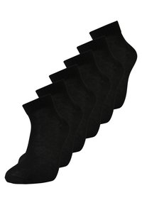 QUARTER SOCKS UNISEX 6 PACK - Strumpor - black