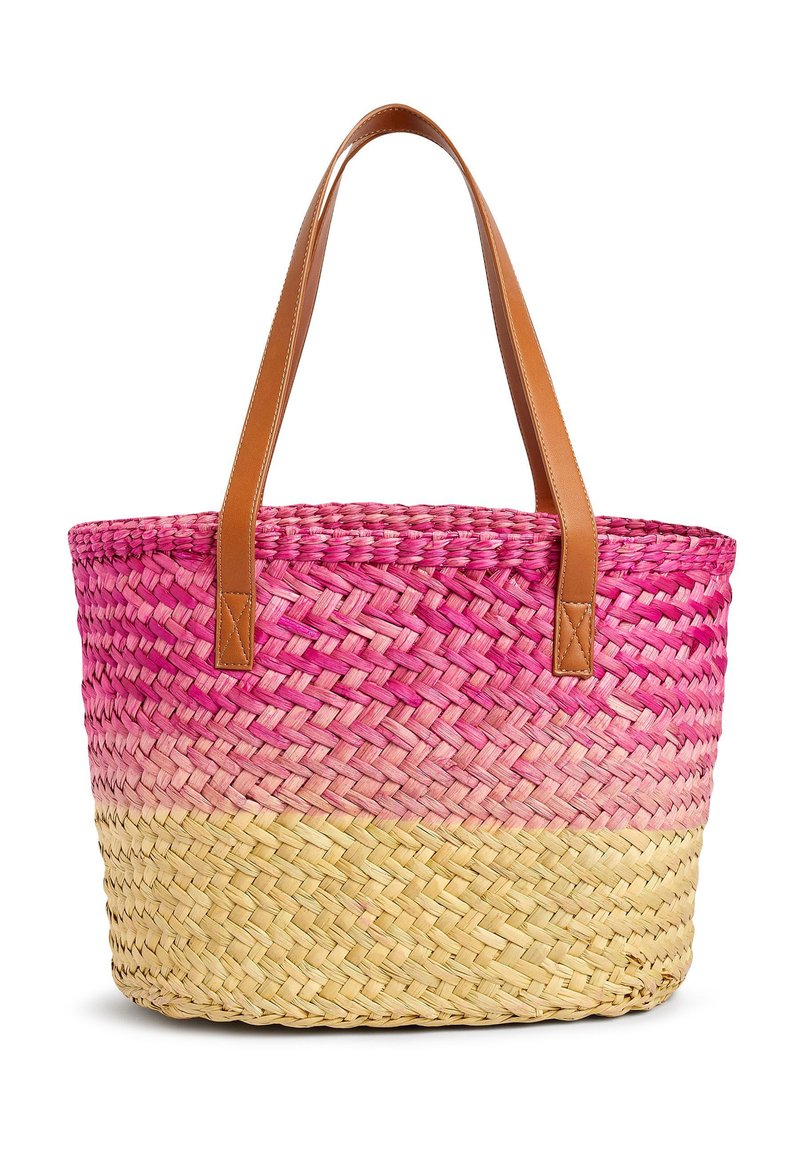 Next OMBRE WEAVE BASKET BAG Handtasche natural pink/pink Zalando.de