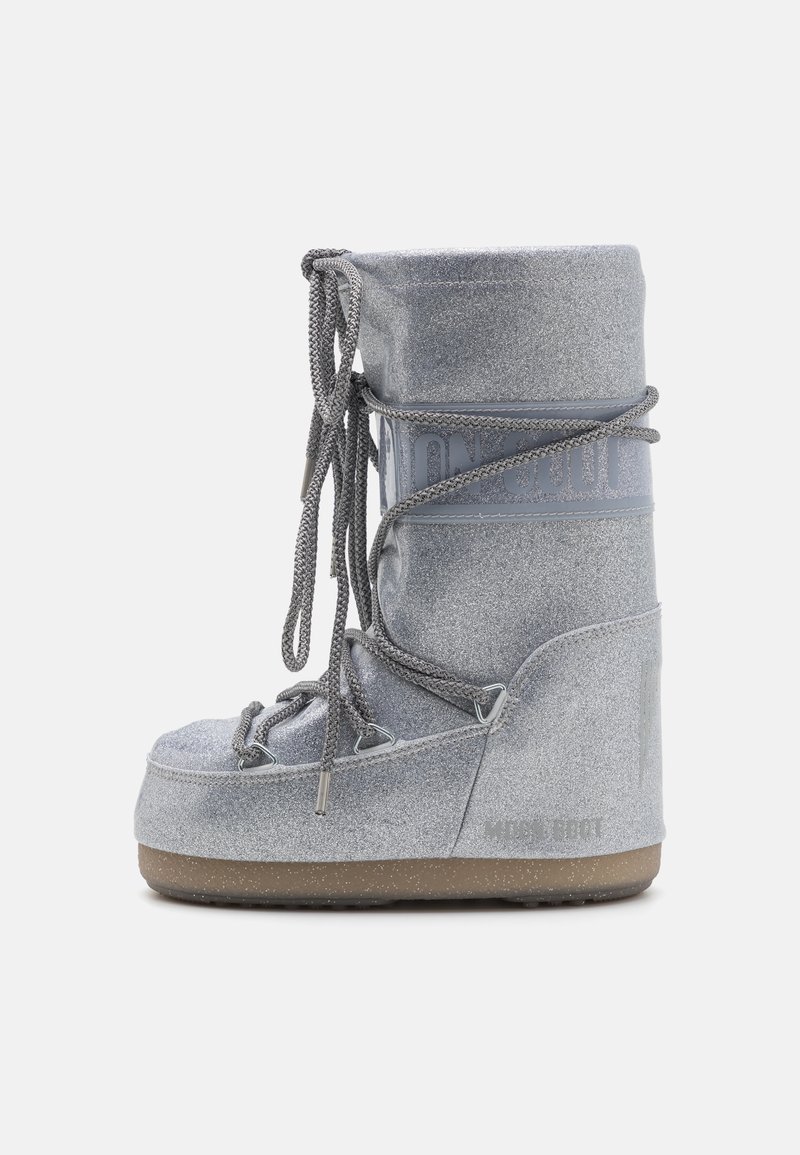 Moon Boot ICON GLITTER - Zimski škornji - silver