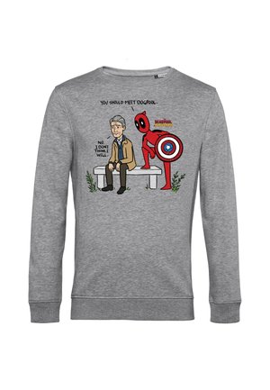 Henry Tiger, DEADPOOL & WOLVERINE YOU SHOULD MEET DOGPOOL - Felpa - heather grey