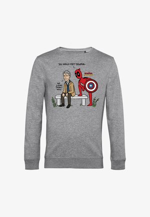 Henry Tiger, DEADPOOL & WOLVERINE YOU SHOULD MEET DOGPOOL - Felpa - heather grey