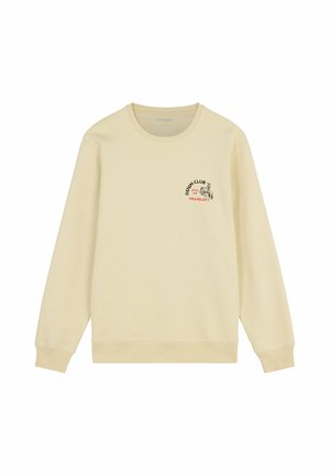 Wrangler, LONG SLEEVE SMALL GRAPHIC CREW FOR MENS - REGULAR FIT - Sweatshirt - almond milk
