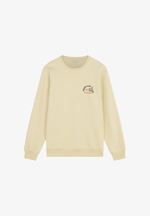 Wrangler, LONG SLEEVE SMALL GRAPHIC CREW FOR MENS - REGULAR FIT - Sweatshirt - almond milk