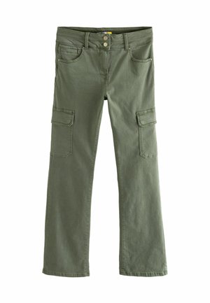Džíny Bootcut - khaki green