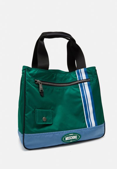 MOSCHINO BORSA TRACOLLA UNISEX - Geantă de pânză - fantasia verde