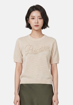 Roberta Rossi, ROBERTA ROSSI KNITWEAR - T-shirt imprimé - beige