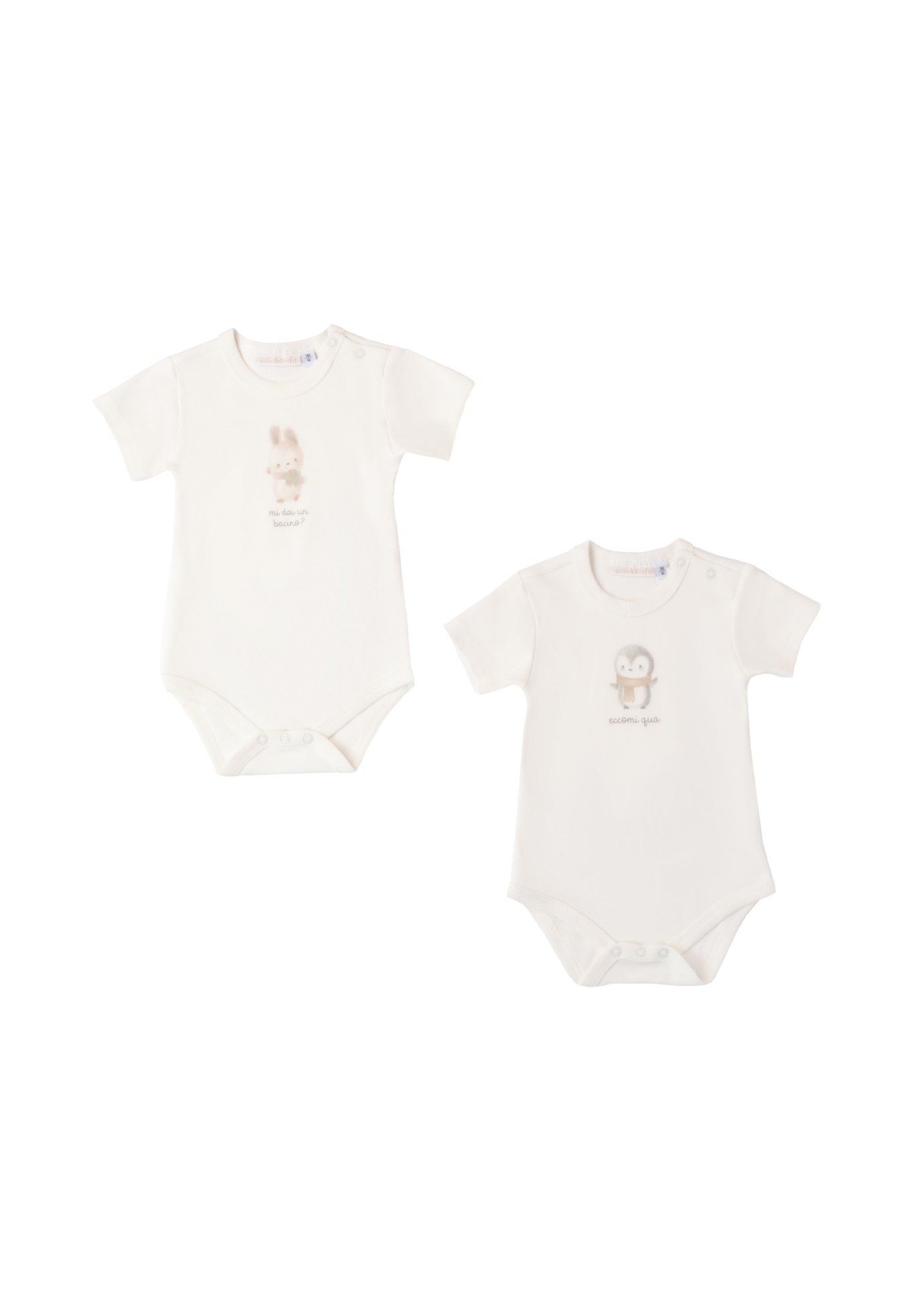 Minibanda SHORT-SLEEVED Body off white/avorio