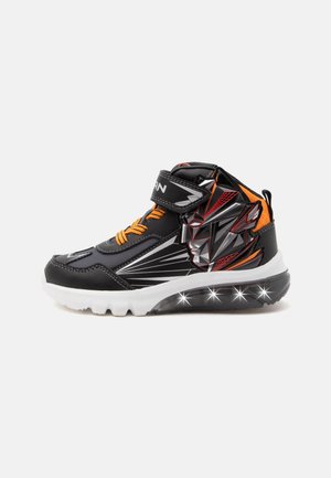 Geox, BATMAN CIBERDRON BOY - Zapatillas altas - black/light orange