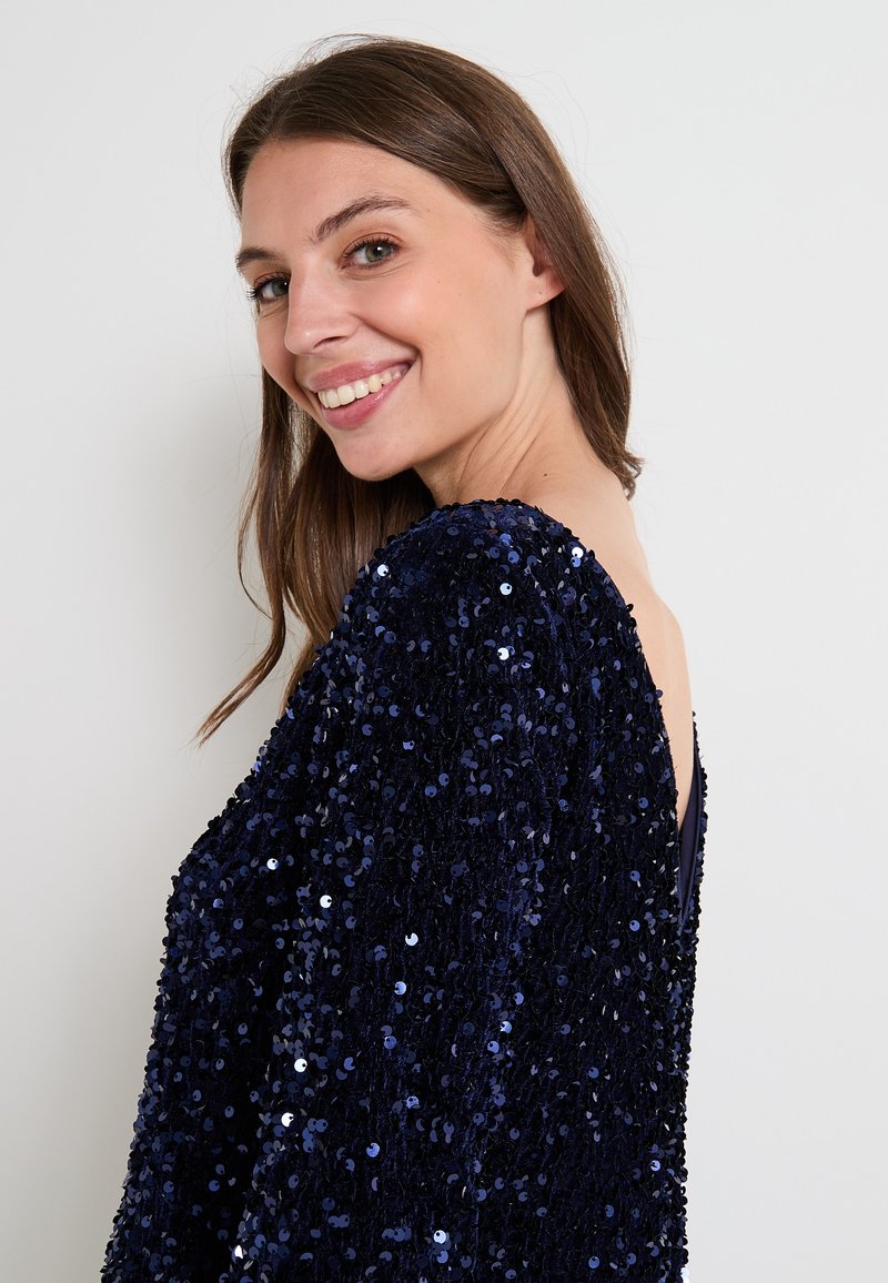 Robe Velours Bleu Marine Grain De Malice | La Redoute