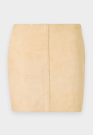 Samsøe Samsøe, LIL SKIRT - Lederrock - dusty yellow