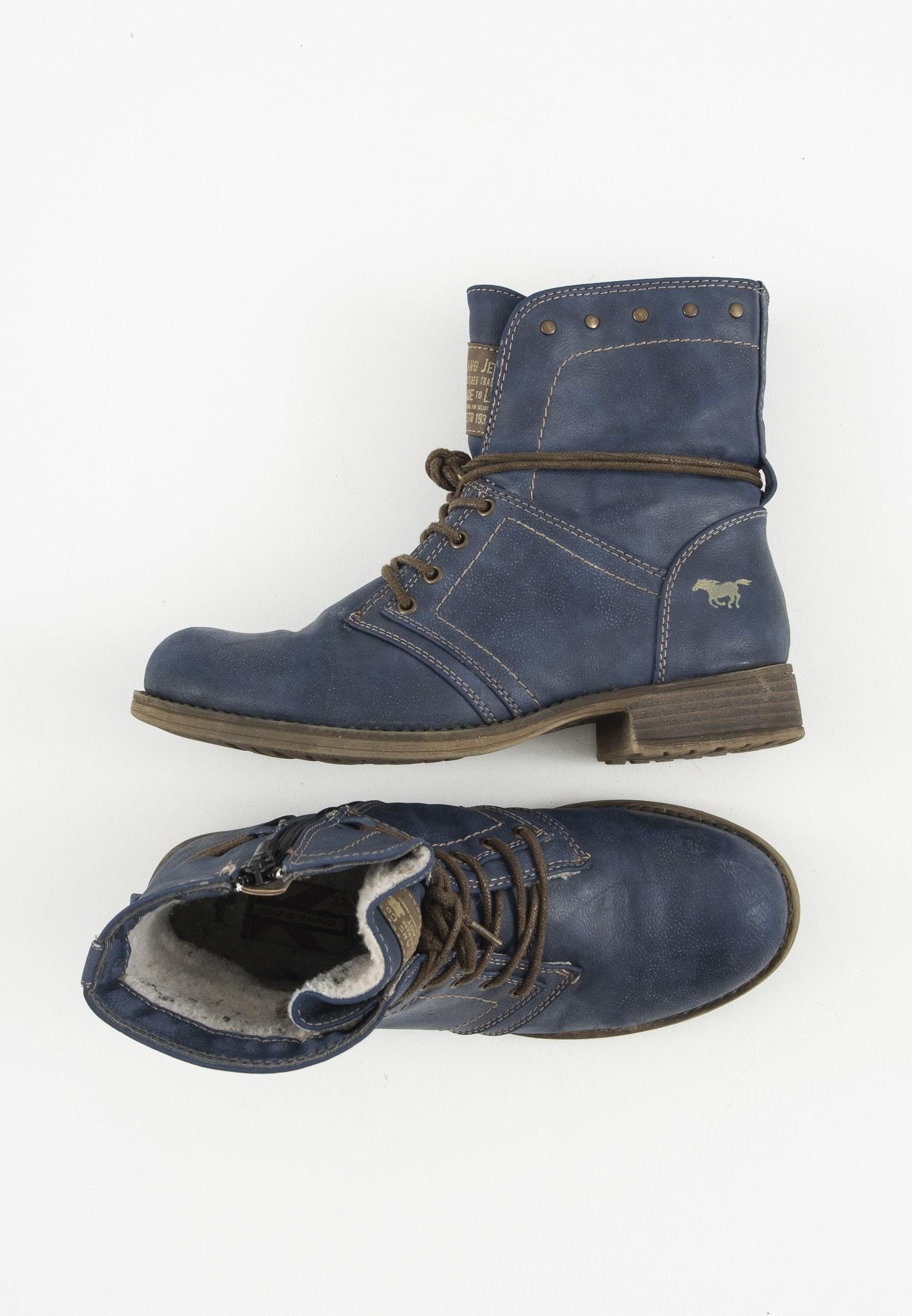 Mustang Botines con cordones - blau/azul - Zalando.es