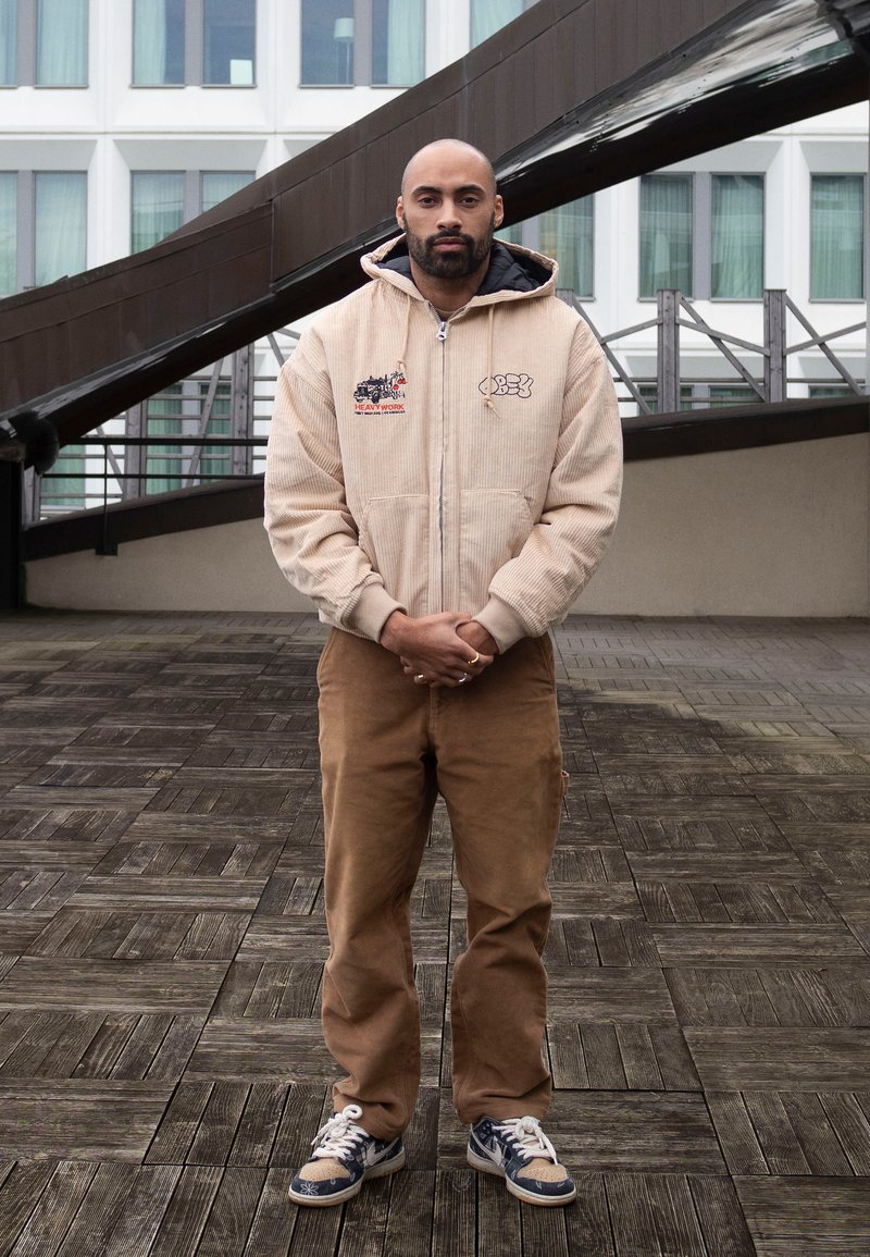 Obey Clothing DUKE HOODED JACKET UNISEX - Ziemas jaka - irish cream