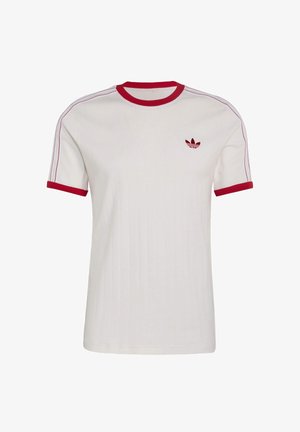 adidas Originals, ADIDAS ORIGINALS DROP NEEDLE 3-STRIPES TEE - Camiseta estampada - cloud white