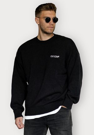 Strickpullover - black