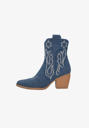 Salinyang Cowboy-/Bikerstiefelette - blau